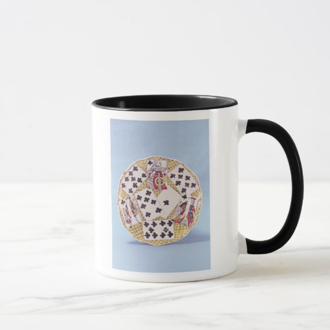 Plate dekorerade med en trompe - l ' oeil mugg (Höger)
