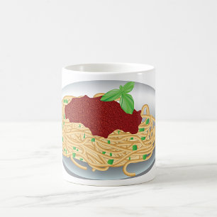 Plate of Spaghetti Bolognaise Mugg