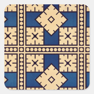Plate XLIV från "Studies in Design", c.1874-76 (li Fyrkantigt Klistermärke