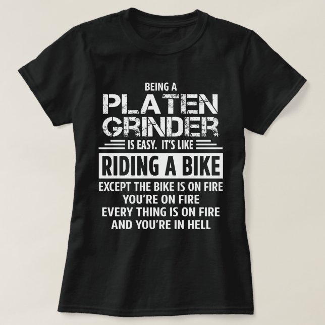 Platen Grinder T Shirt (Design framsida)