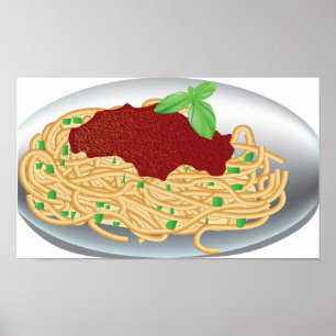 Plätera av spagettiaffischen poster