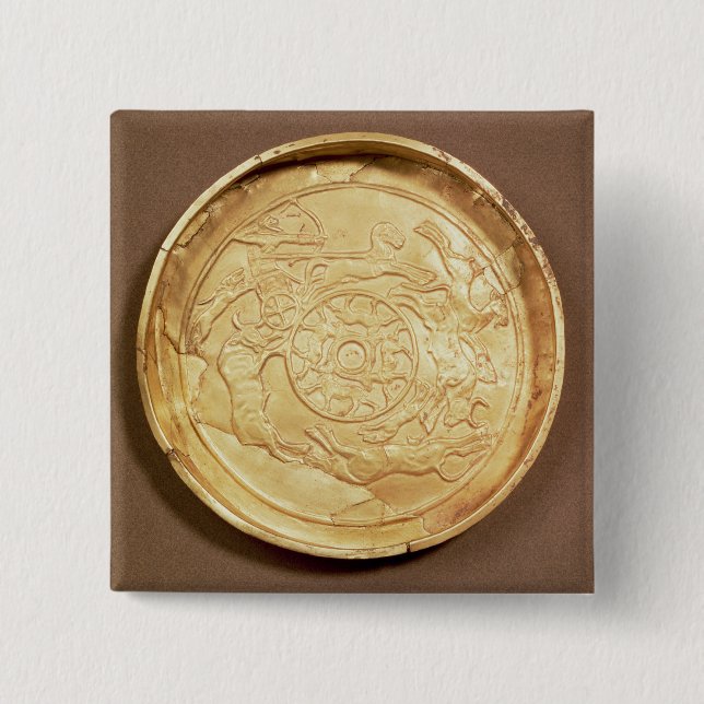 Plätera (guld) knapp (Framsida)