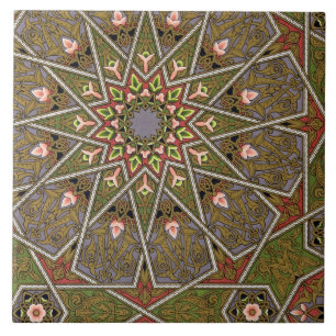 Plätera I från "studier i design", c.1874-76 Kakelplatta