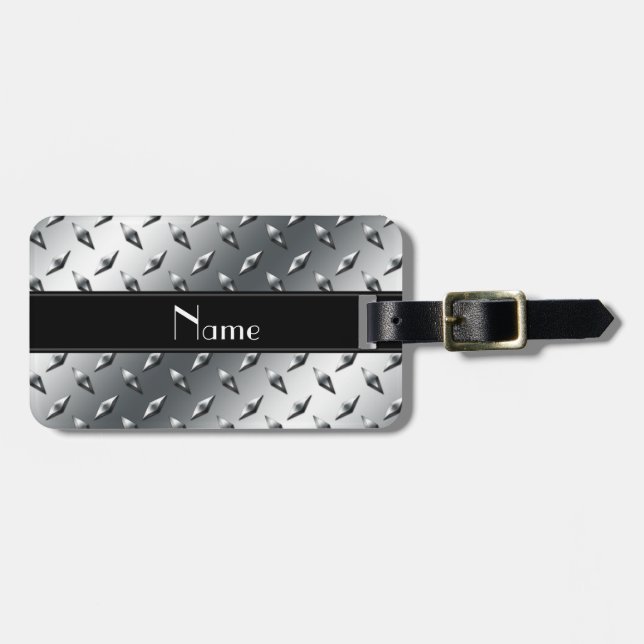 Pläterar den kända diamanten för anpassningsbar bagagebricka (Horisontell Framsida)