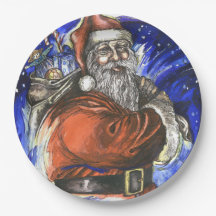 "Pläterar god jul", papper 9" x 9",