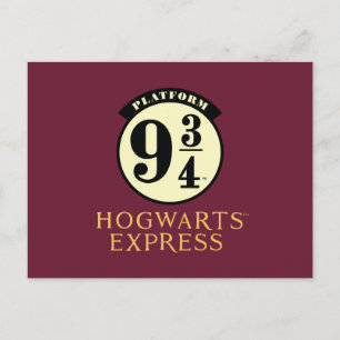 Platform 9 3/4 HOGWARTS™ EXPRESS-ikon Inbjudan Vykort