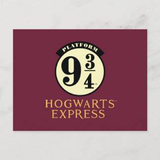Platform 9 3/4 HOGWARTS™ EXPRESS-ikon Inbjudan Vykort