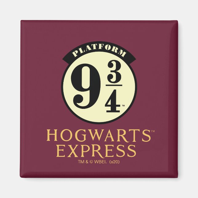 Platform 9 3/4 HOGWARTS™ EXPRESS-ikon Magnet (Framsidan)