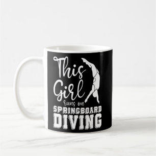 Platform Diver Girl - Springboard Diving Kaffemugg