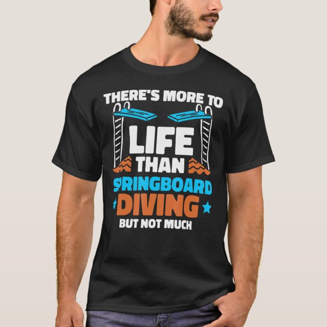 Platform Diver Sarcastic Springboard Diving 2 T Shirt (Framsida)