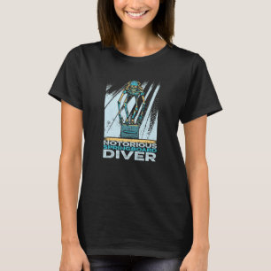 Platform Diver Skeleton Springboard Diving T Shirt