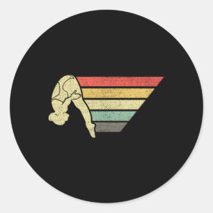 Platform Diver Springboard Diving Runt Klistermärke