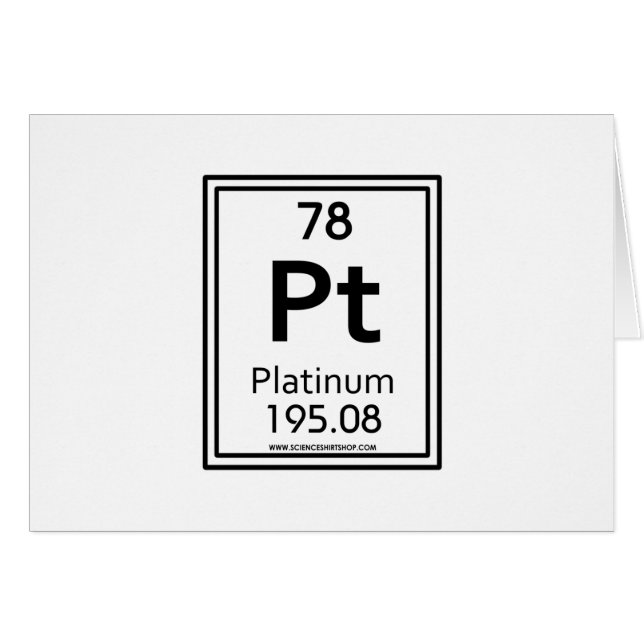 Platina 78 hälsningskort (Framsidan Horizontal)