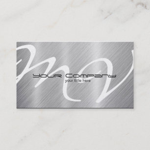 Platina / Aluminium "look" Visitkort