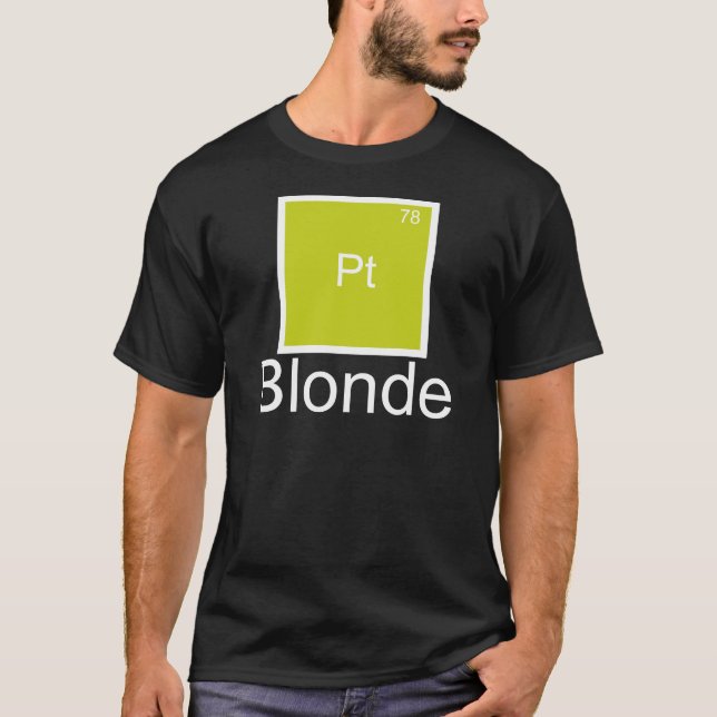 Platinablond Grundämne Punskjorta T Shirt (Framsida)