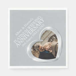 Platinum 70-årsjubileum, hjärtblöjor pappersservett