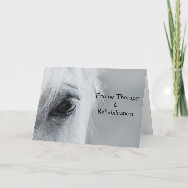Platinum Equine Anpassningsbar Vikbar Välkomstkort Kort (Framsida)