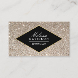 Platinum Glitter och Glamor Beauty Affärskort Visitkort