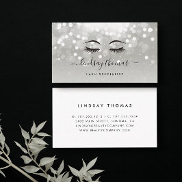 Platinum Glow Aesthetician eller Makeup Artist Visitkort