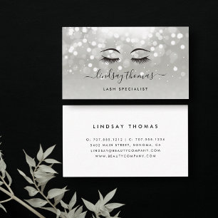 Platinum Glow Aesthetician eller Makeup Artist Visitkort