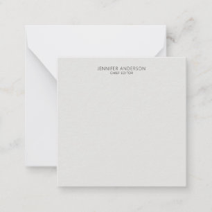 Platinum Grå Professionell Modern Enkel Minimalist Anteckningskort