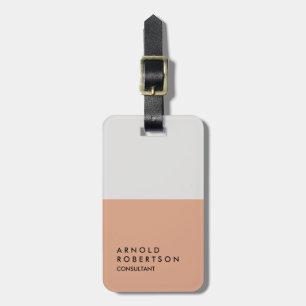 Platinum Grått Trendig Modern minimalist Bagagebricka
