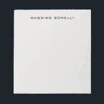 Platinum Grey Minimalist Plain Legible Modern Anteckningsblock<br><div class="desc">An ideal design for those looking for an aesthetic look. It immediately stands out with its extremely simple and elegant appearance.</div>