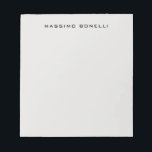 Platinum Grey Minimalist Plain Legible Modern Anteckningsblock<br><div class="desc">An ideal design for those looking for an aesthetic look. It immediately stands out with its extremely simple and elegant appearance.</div>