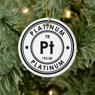 Platinum Inslag keramisk prydnadsföremål Julgransprydnad Keramik