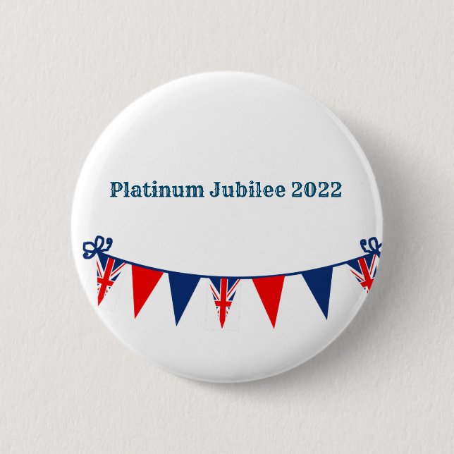 Platinum Jubilee 2022 Button Knapp (Framsida)