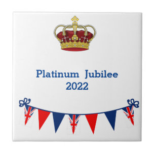 Platinum Jubilee 2022 Kakelplatta