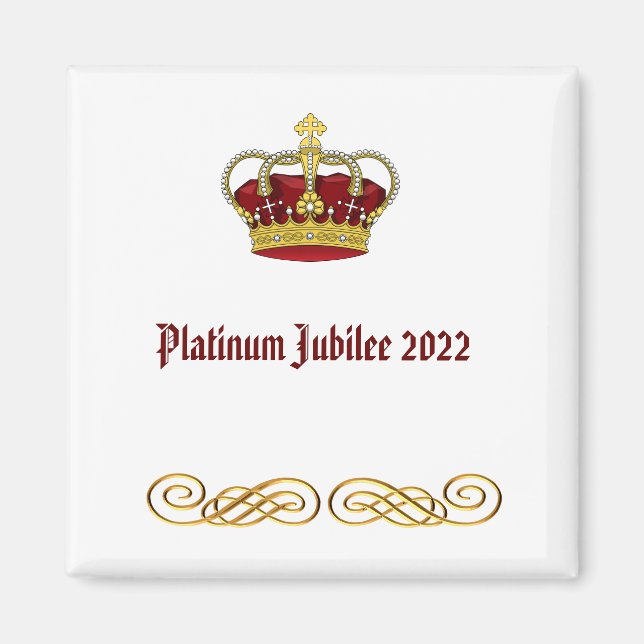 Platinum Jubilee 2022 Magnet (Framsidan)