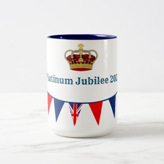 Platinum Jubilee 2022 Two-Tone Coffee Mugg (Center)