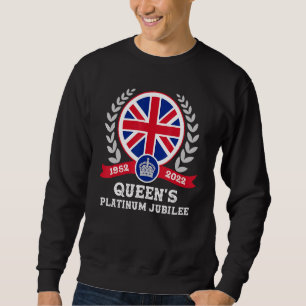 Platinum Jubilee British Queen Monarchy 70 Years 1 Lång Ärmad Tröja