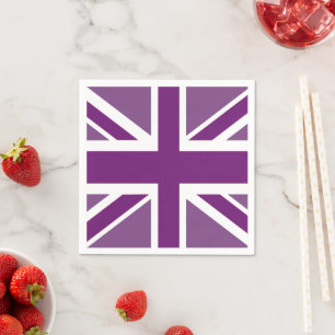 Platinum Jubilee British Union Jack Flagga Napkin Pappersservett