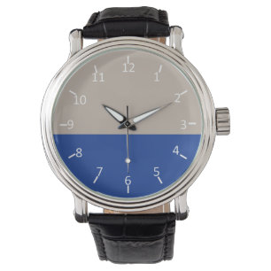 Platinum och Midnight Blue Armbandsur