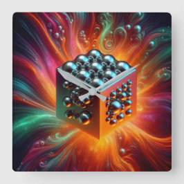 Platinum Sphere Fyrkantig Klocka