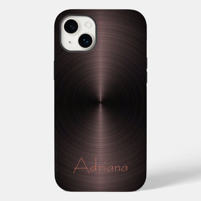 Platinumbrons och svart rostfritt stål Metallisk (Baksida)