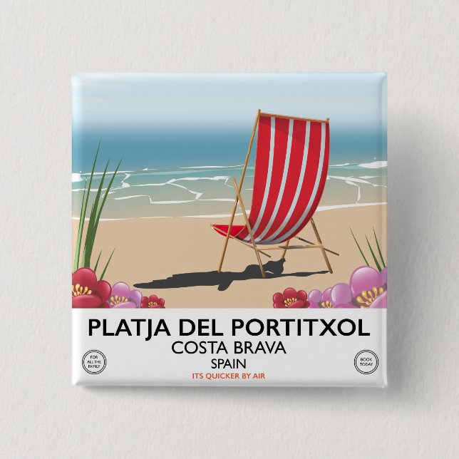 Platja del Portitxol, Costa Brava, Spanien Knapp (Framsida)