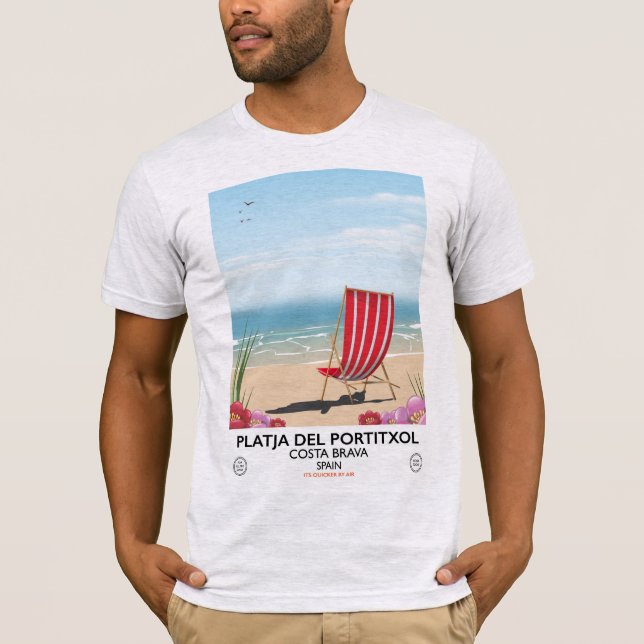 Platja del Portitxol, Costa Brava, Spanien T Shirt (Framsida)