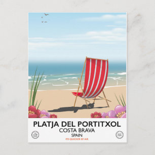 Platja del Portitxol, Costa Brava, Spanien Vykort