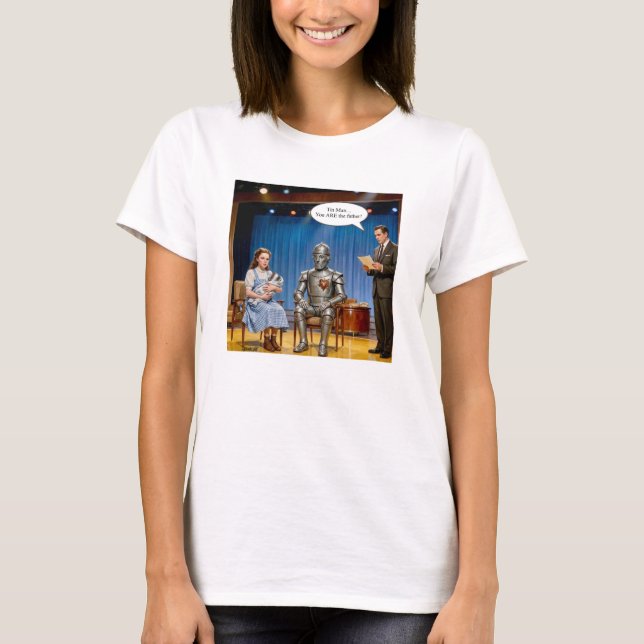 Plåtman du är fadern  t shirt (Framsida)