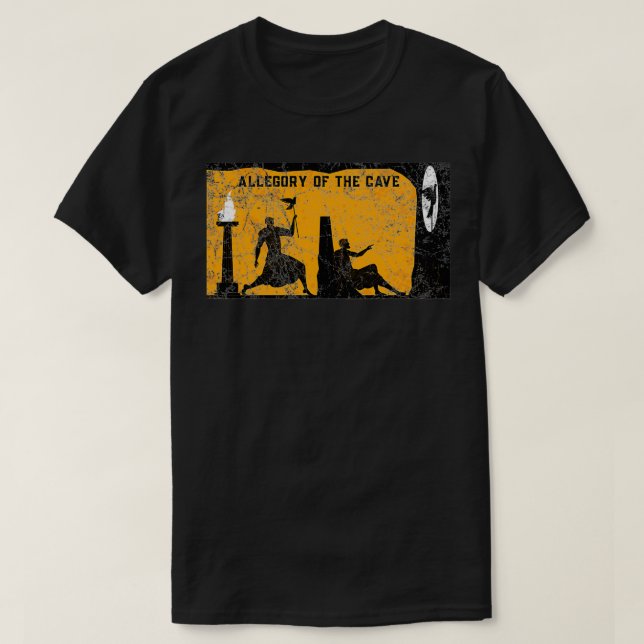 Plato Allegory Of The Cave T Shirt (Design framsida)