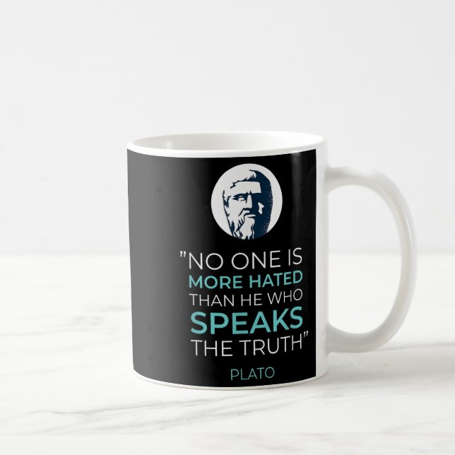 Plato Ancient Grekiska Philosophy-citat Kaffemugg (Höger)