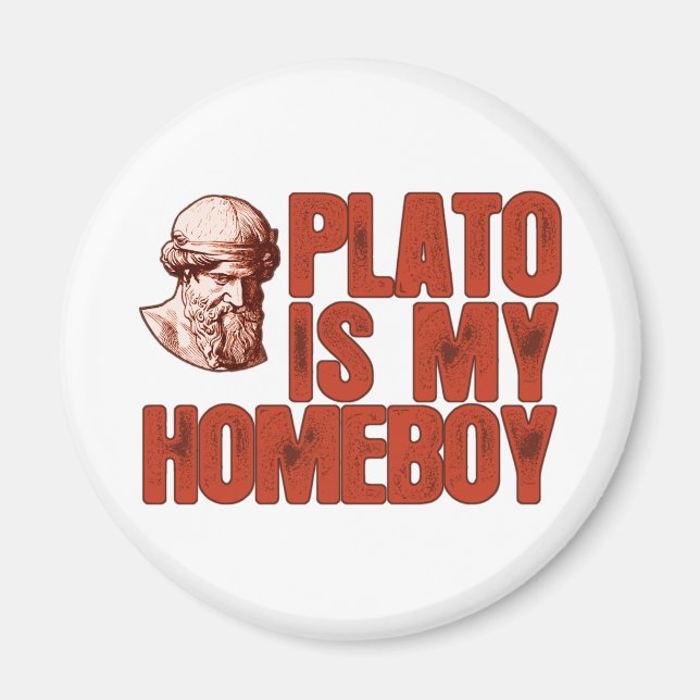Plato är min hempojke magnet (Framsidan)