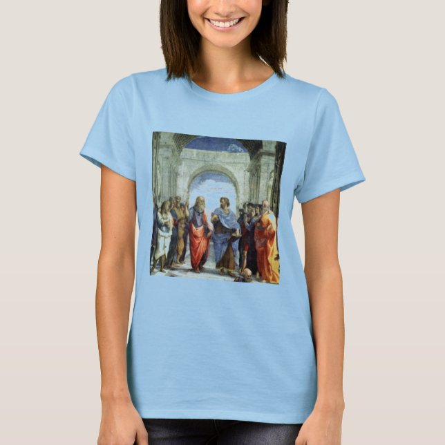 Plato Aristoteles av Raphaell Tee Shirt (Framsida)