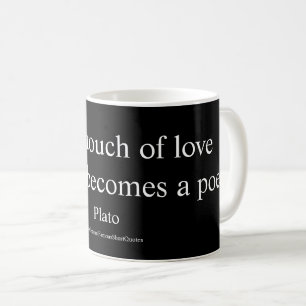 Plato-citat; Kärlekens beröring Kaffemugg