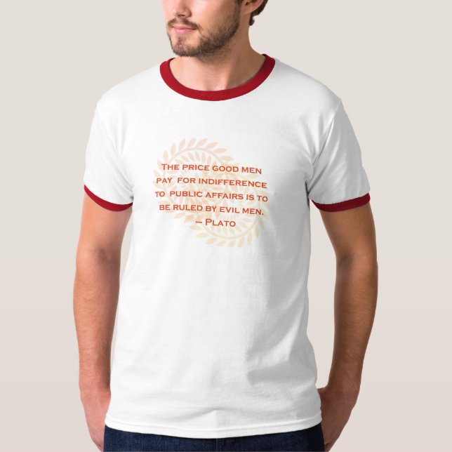 Plato citationsteckenT-tröja T-shirt (Framsida)