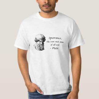 Plato citationsteckenutslagsplats t shirt