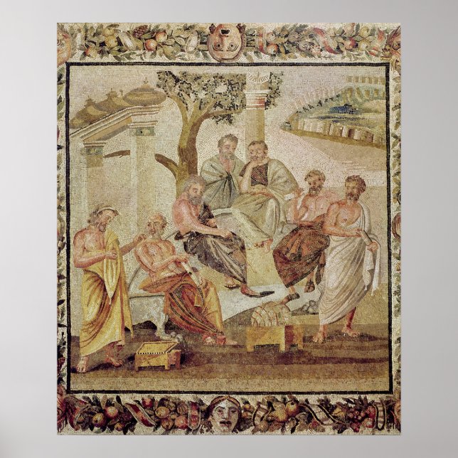 Plato Conversing with his Pupils Poster (Framsidan)
